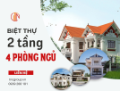 10+ Mẫu Thiết Kế Nhà Biệt Thự 2 Tầng 4 Phòng Ngủ 2023