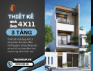 Tổng Hợp Mẫu Thiết Kế Nhà Ống 4x11 3 Tầng Hiện Đại Đẹp Nhất