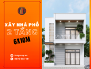 Xây Nhà Phố 2 Tầng 6x10m Tuyệt Đẹp