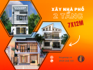 Xây Nhà Phố 2 Tầng 7x12m Rộng Rãi