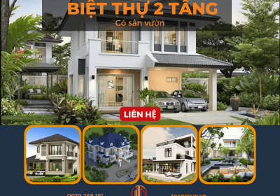 20+ Mẫu Biệt Thự 2 Tầng Có Sân Vườn Tuyệt Đẹp 2023