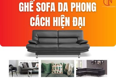 Ghế Sofa Da Phong Cách Nội Thất Hiện Đại Tạo Điểm Nhấn Cho Căn Phòng