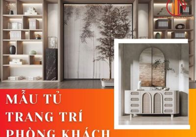 Mẫu tủ trang trí phòng khách hiện đại, mẫu mới nhất