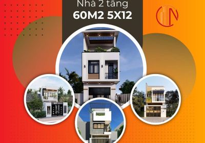 20+ Mẫu Thiết Kế Nhà 2 Tầng 60m2 5x12m Đẹp Tiện Nghi Hiện Đại