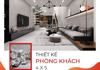 6 Ý Tưởng Thiết Kế Phòng Khách 4x5 Cho Nhà Ống Cực Đẹp