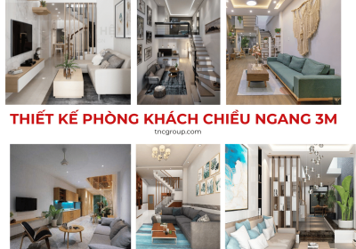 Top 10+ Mẫu Thiết Kế Phòng Khách Chiều Ngang 3m Nhà Ống Đẹp 2023