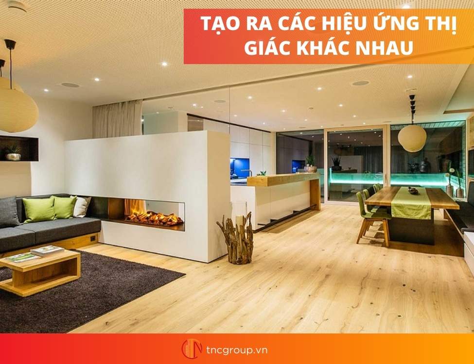 Ánh sáng trong thiết kế hiện đại