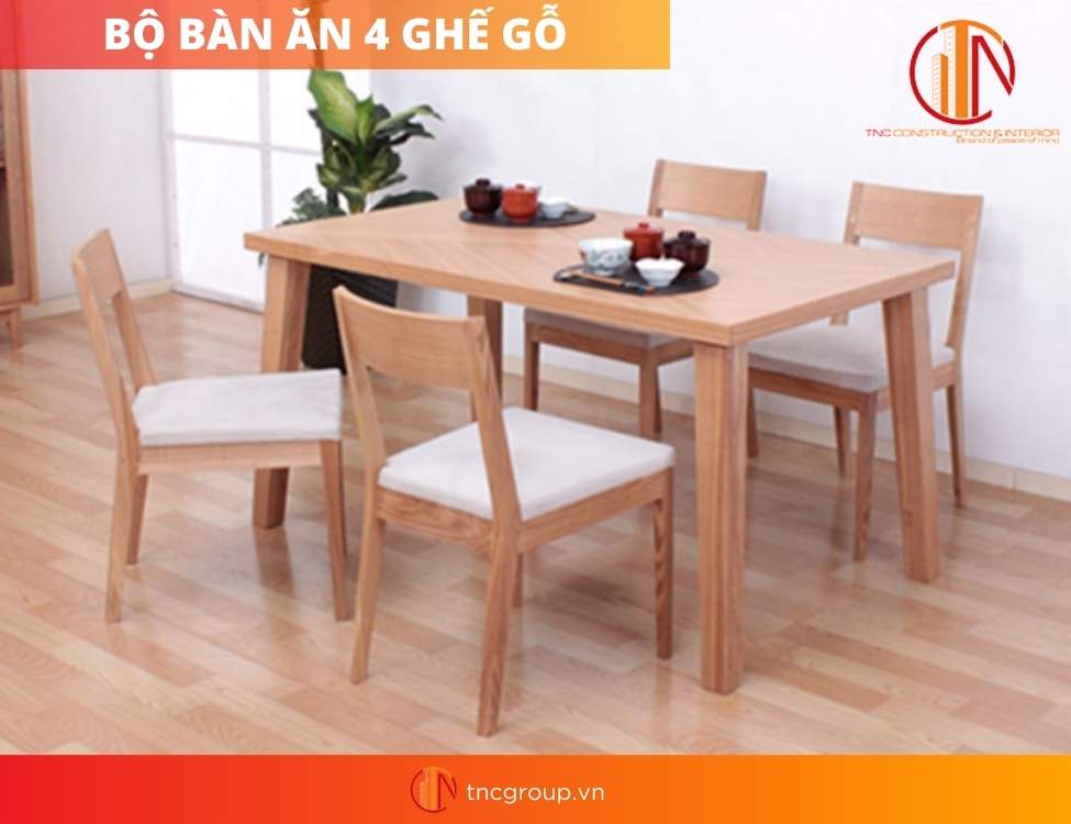 bàn ăn 4 ghế hiện đại