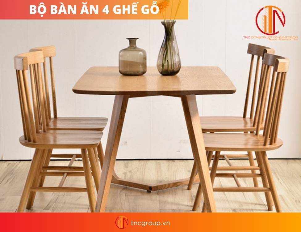 bàn ăn 4 ghế hiện đại