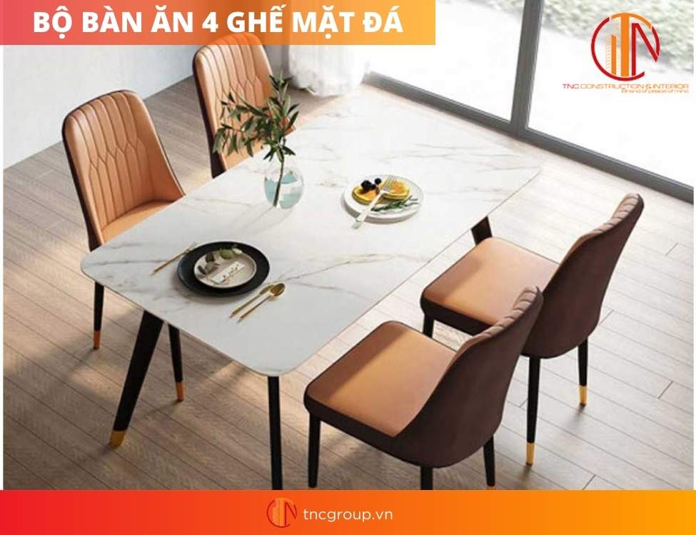 bàn ăn 4 ghế hiện đại