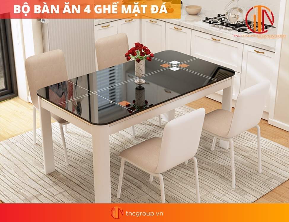 bàn ăn 4 ghế hiện đại