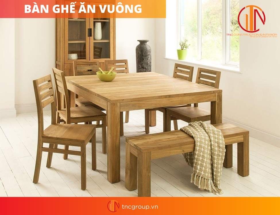 Bàn ghế ăn thiết kế theo phong cách hiện đại