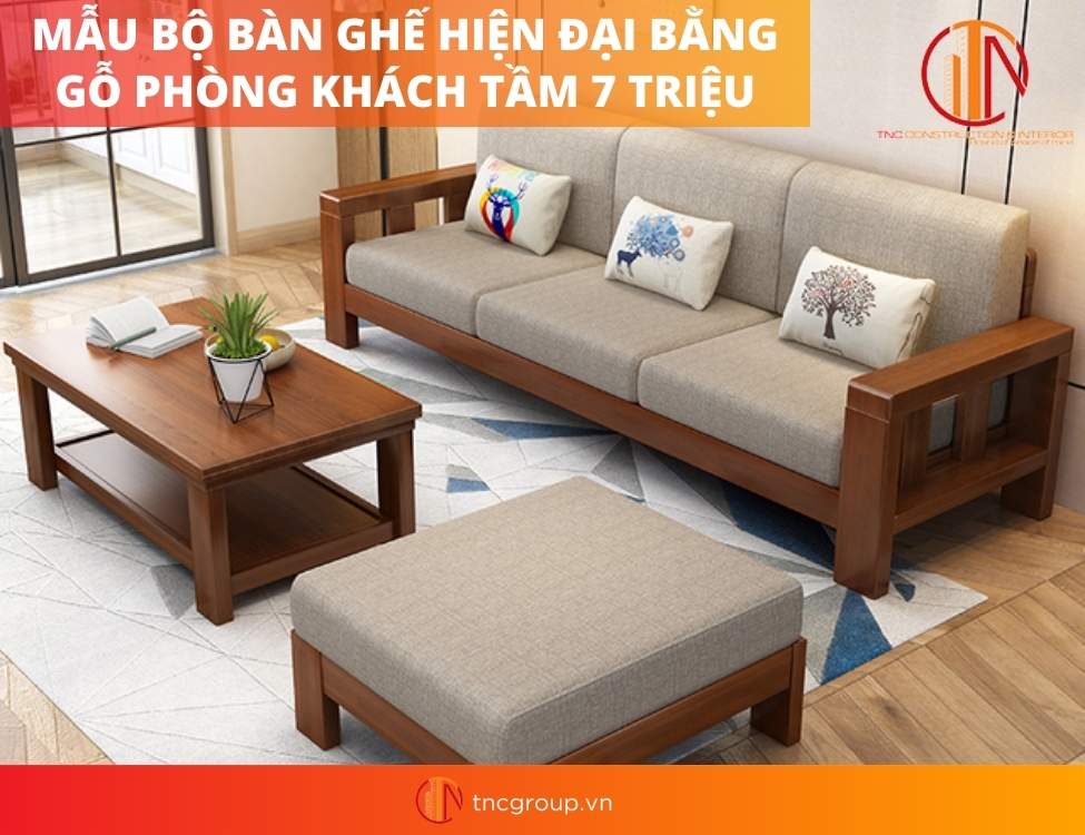 bàn ghế hiện đại bằng gỗ