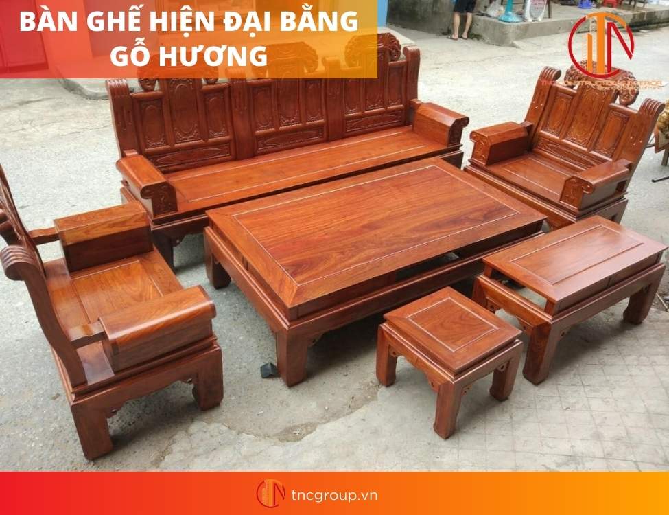 ​ bàn ghế hiện đại bằng gỗ 