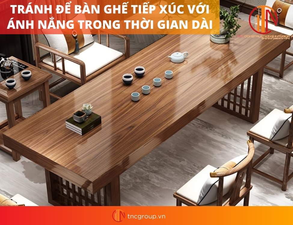 bàn ghế hiện đại bằng gỗ