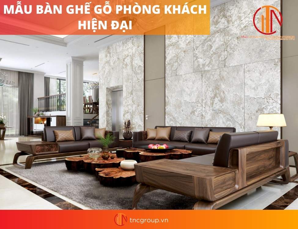 bàn ghế hiện đại bằng gỗ