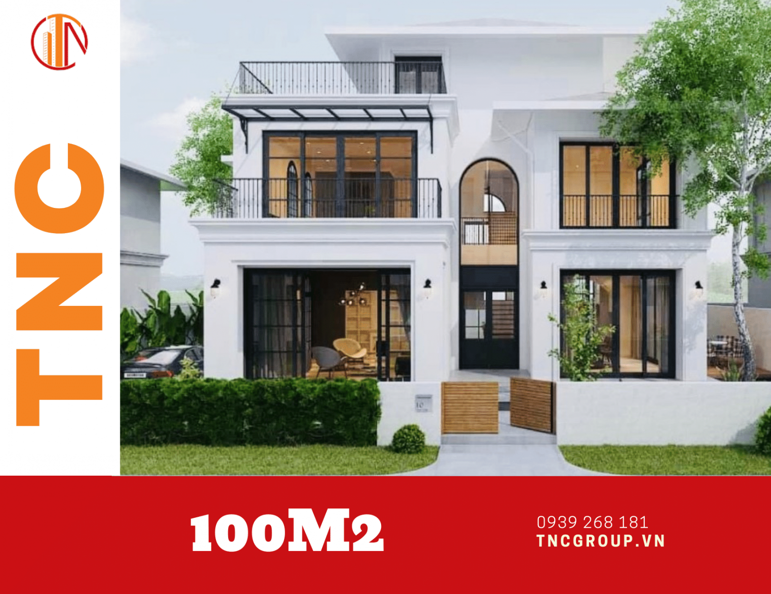 Nhà biệt thự vườn 2 tầng 100m2 