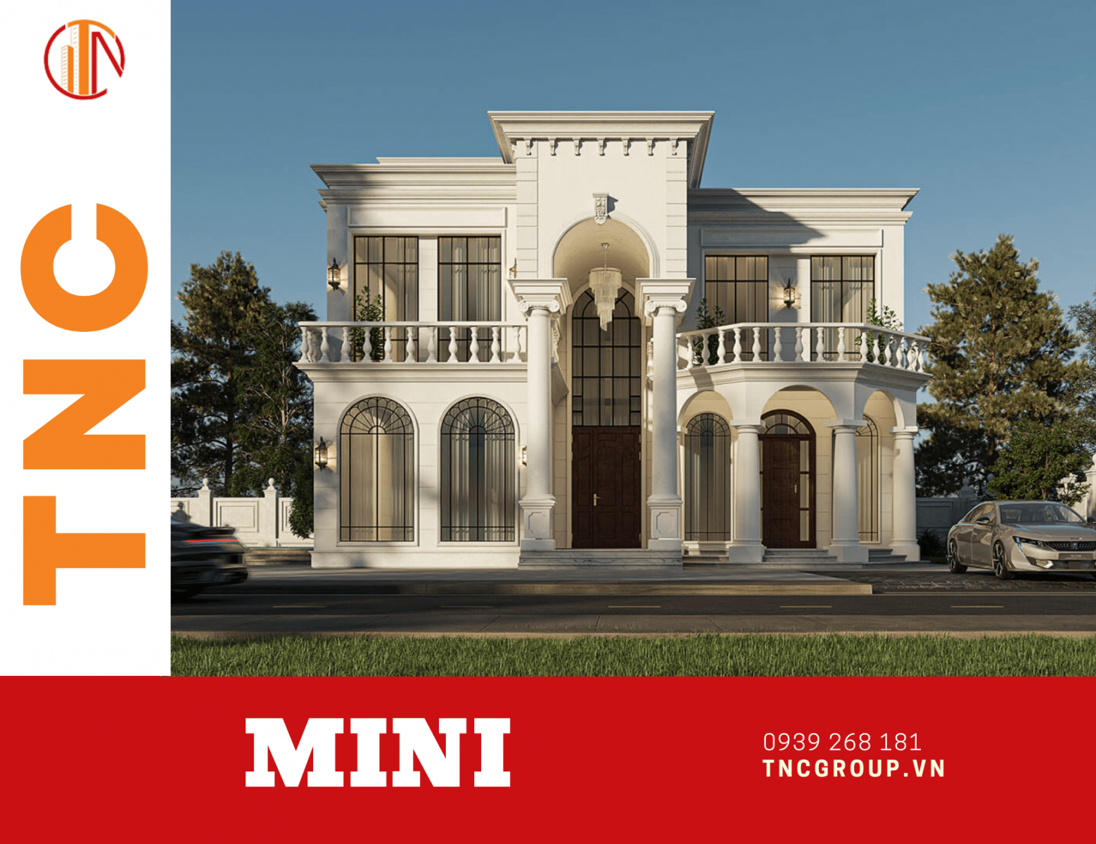 Biệt thự 2 tầng kiểu châu Âu mini