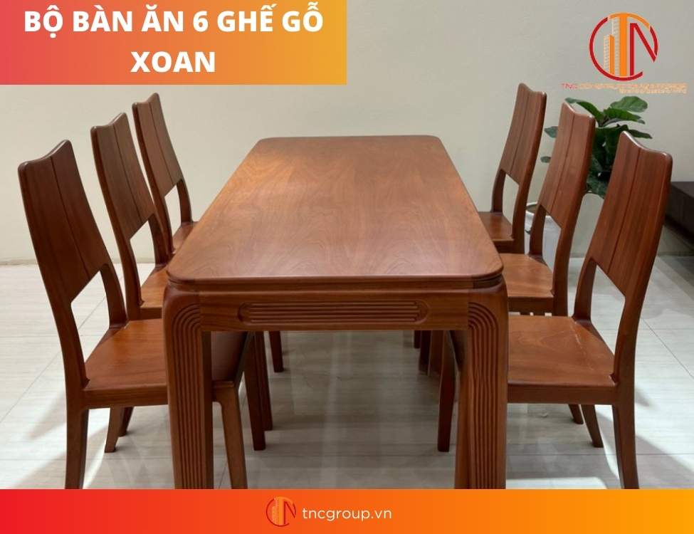 bộ bàn ăn 6 ghế hiện đại