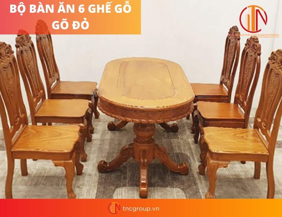 bộ bàn ăn 6 ghế hiện đại