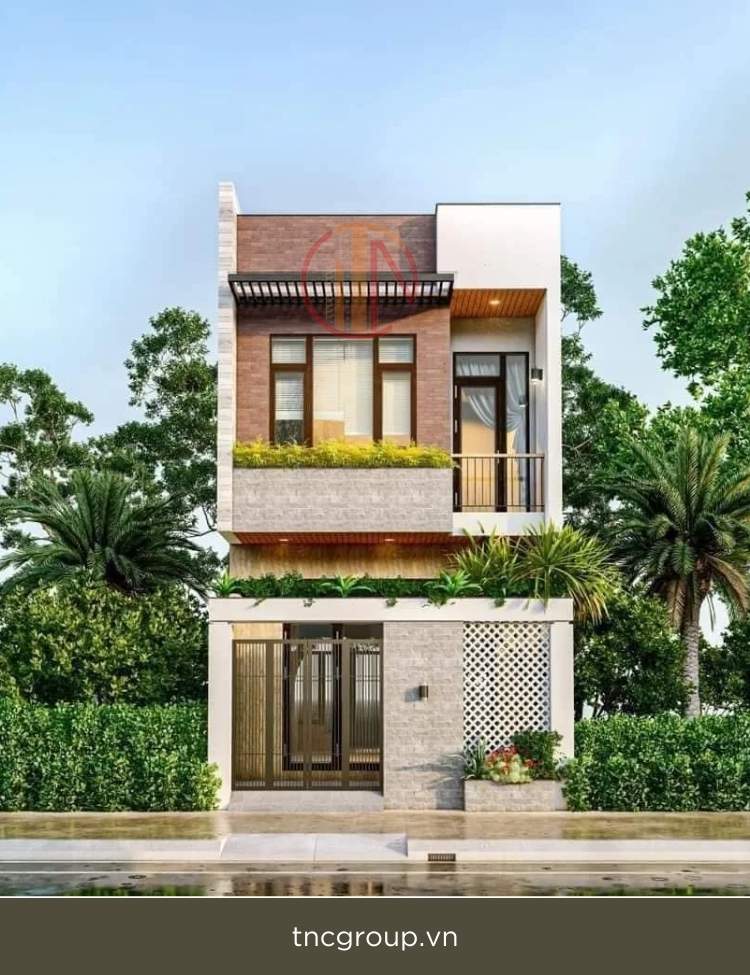 mẫu nhà 2 tầng 70m2