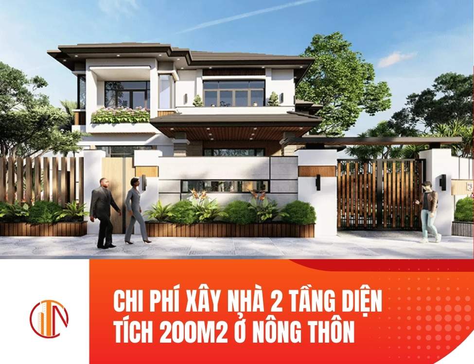 Xây nhà 2 tầng 200m2 hết bao nhiêu tiền