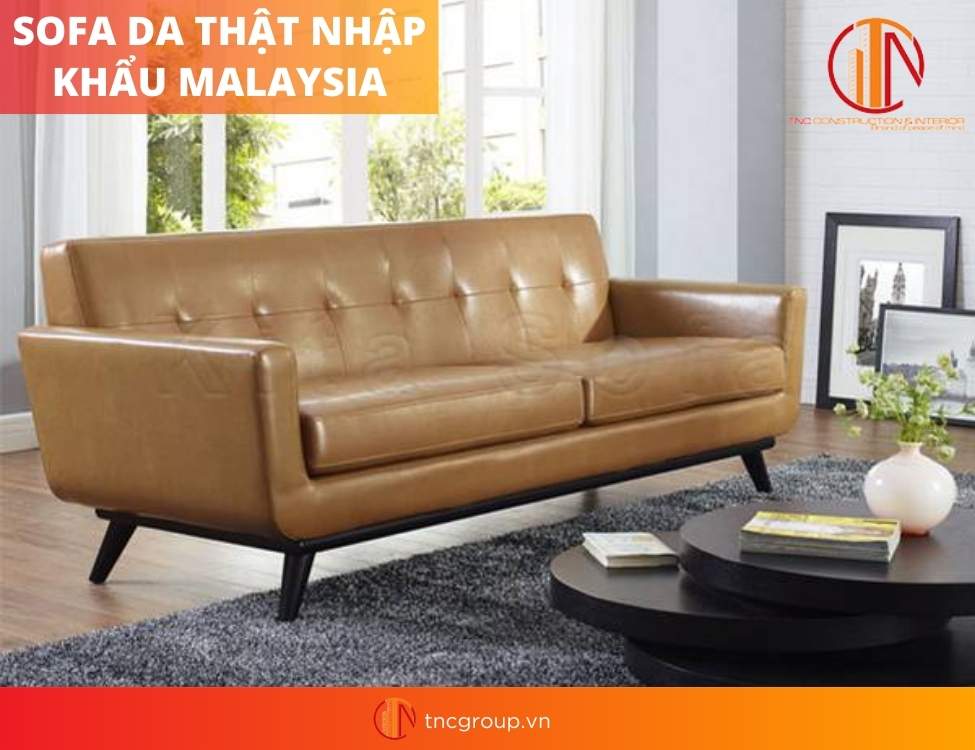 Ghế sofa da phong cách nội thất hiện đại