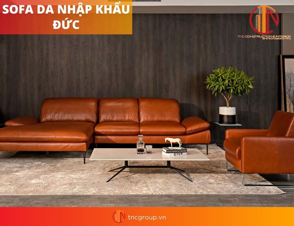 Ghế sofa da phong cách nội thất hiện đại