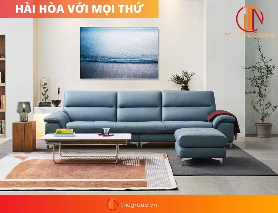 Ghế sofa da phong cách nội thất hiện đại