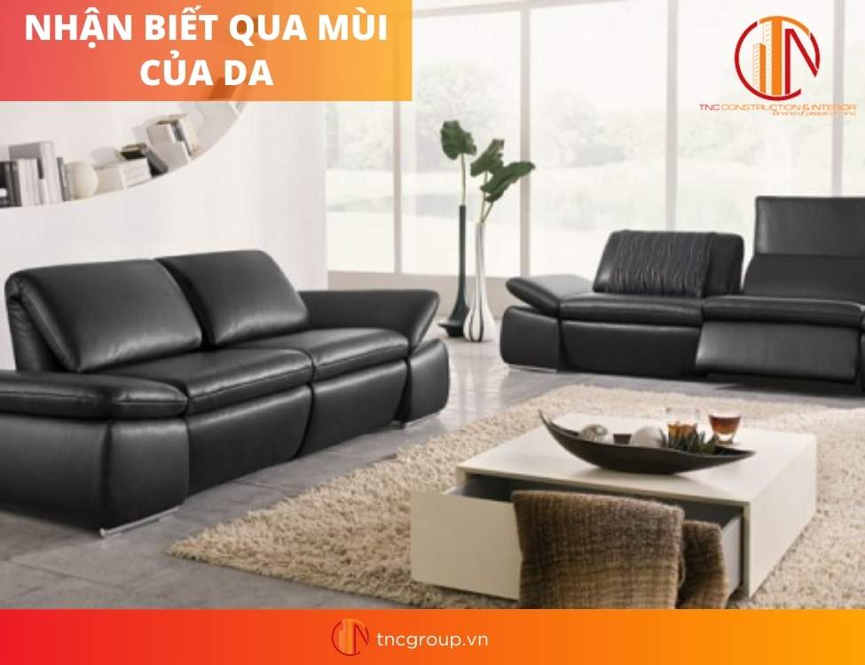 Ghế sofa da phong cách nội thất hiện đại