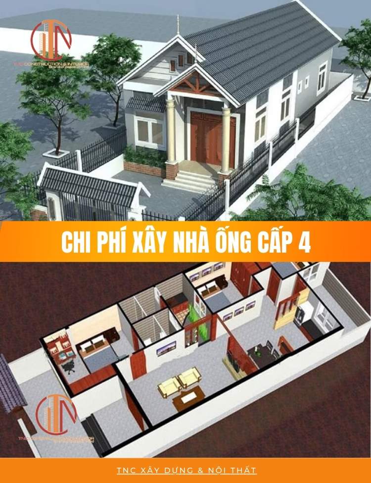 Chi phí xây nhà ống cấp 4 bao nhiêu tiền?