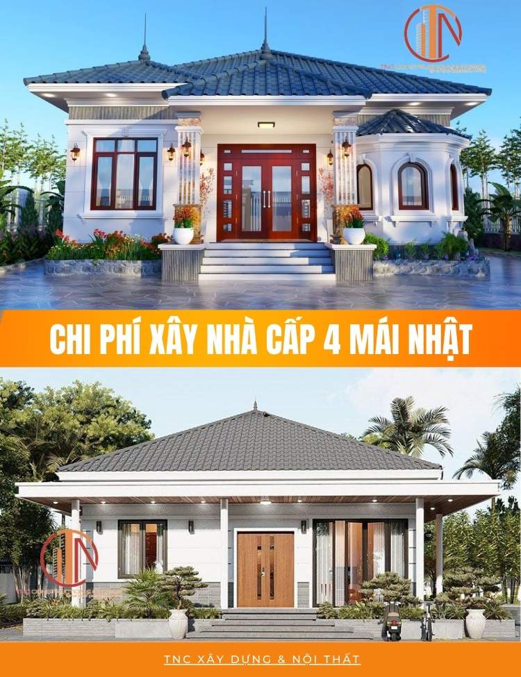 Chi phí xây nhà cấp 4 mái nhật bao nhiêu tiền?