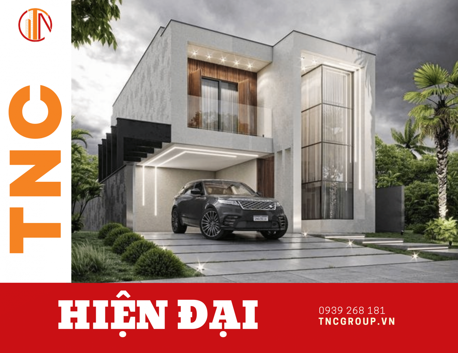 Mẫu biệt thự hiện đại 2 tầng đơn giản