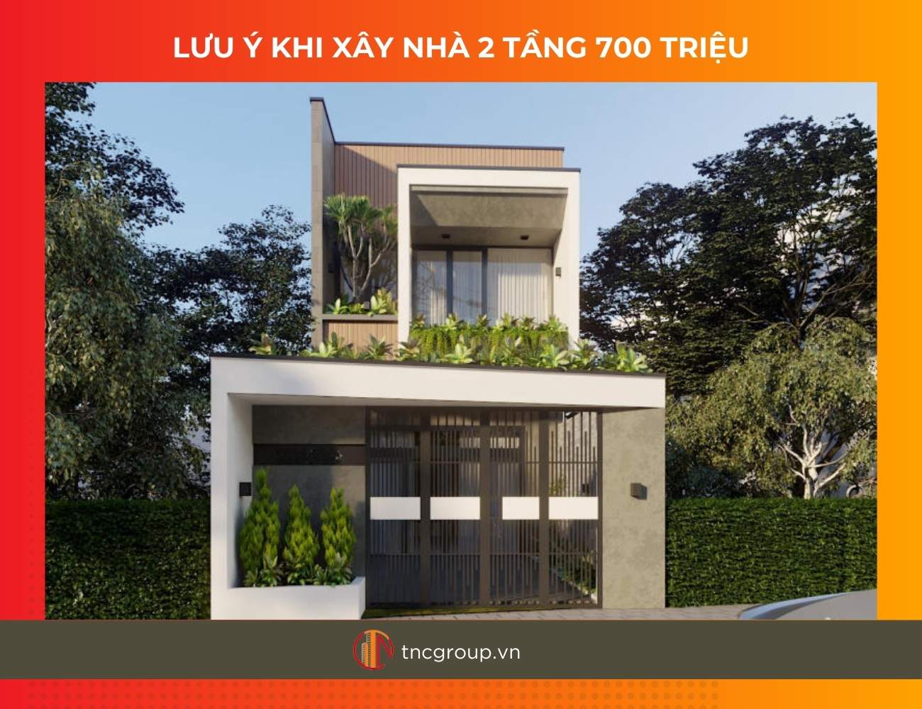 Lưu ý khi xây nhà 2 tầng 700 triệu