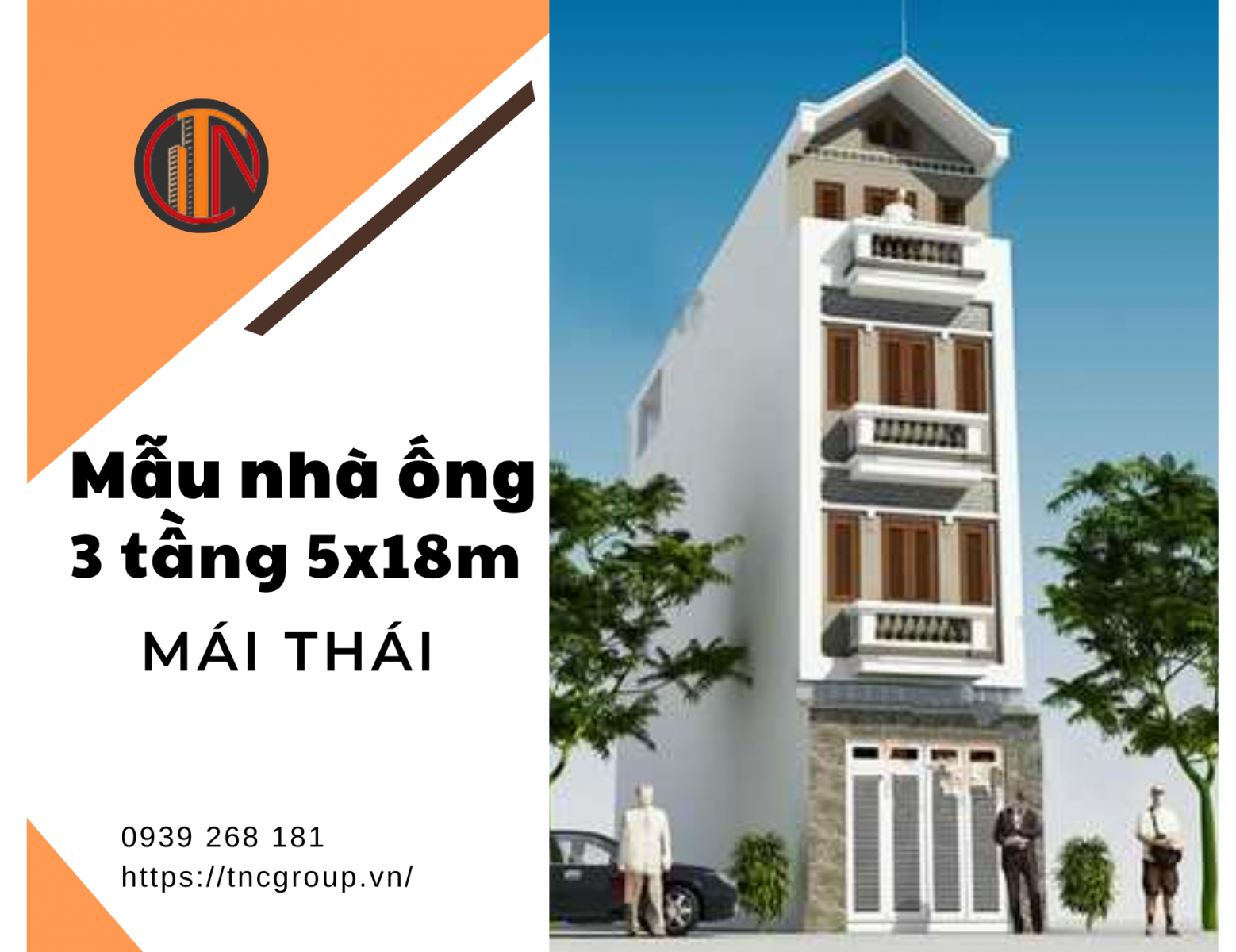 nhà ống mái thái