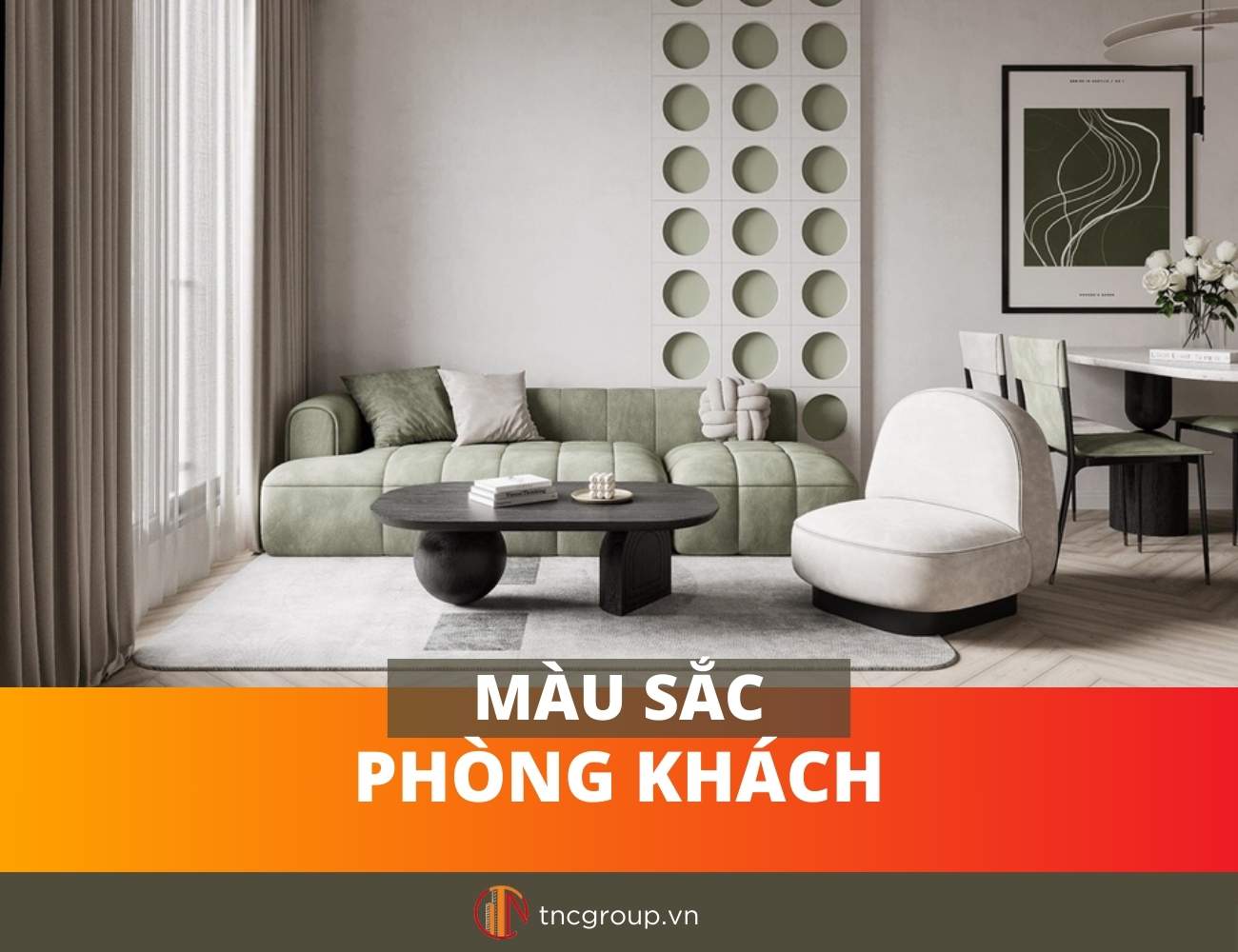 Màu sắc trong phòng khách