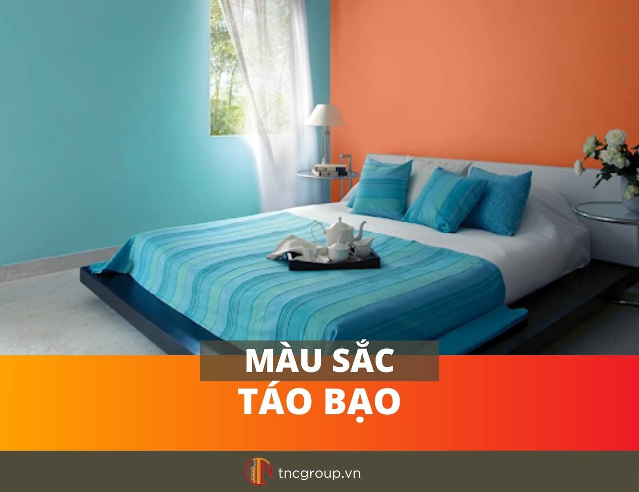 Màu sắc táo bạo trong thiết kế nội thất