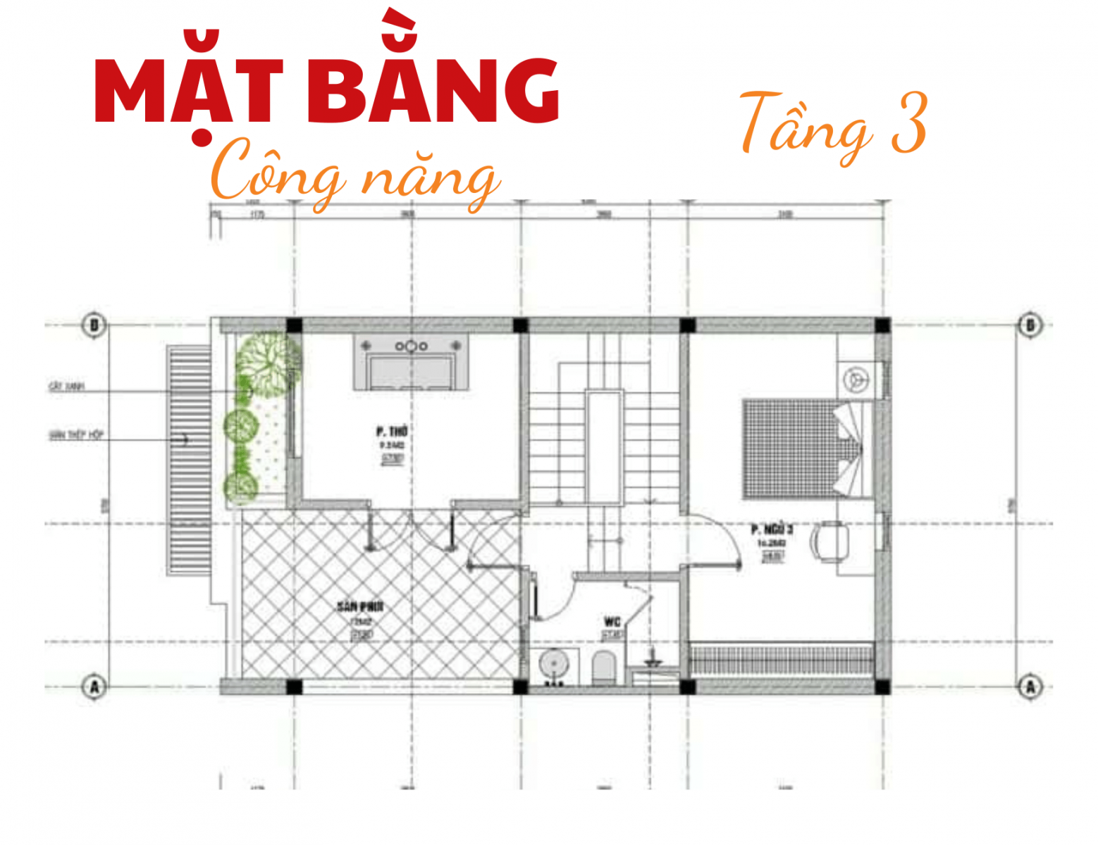 Mẫu Thiết Kế Nhà Phố 6x10m 3 Tầng Đẹp Với 3 Phòng Ngủ