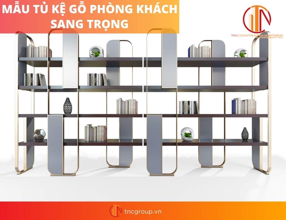 mẫu tủ trang trí phòng khách