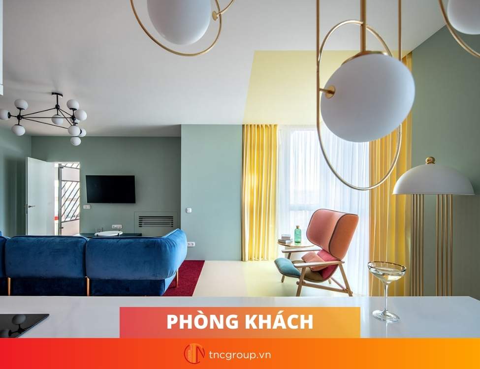 ​ màu tương phản trong thiết kế nội thất