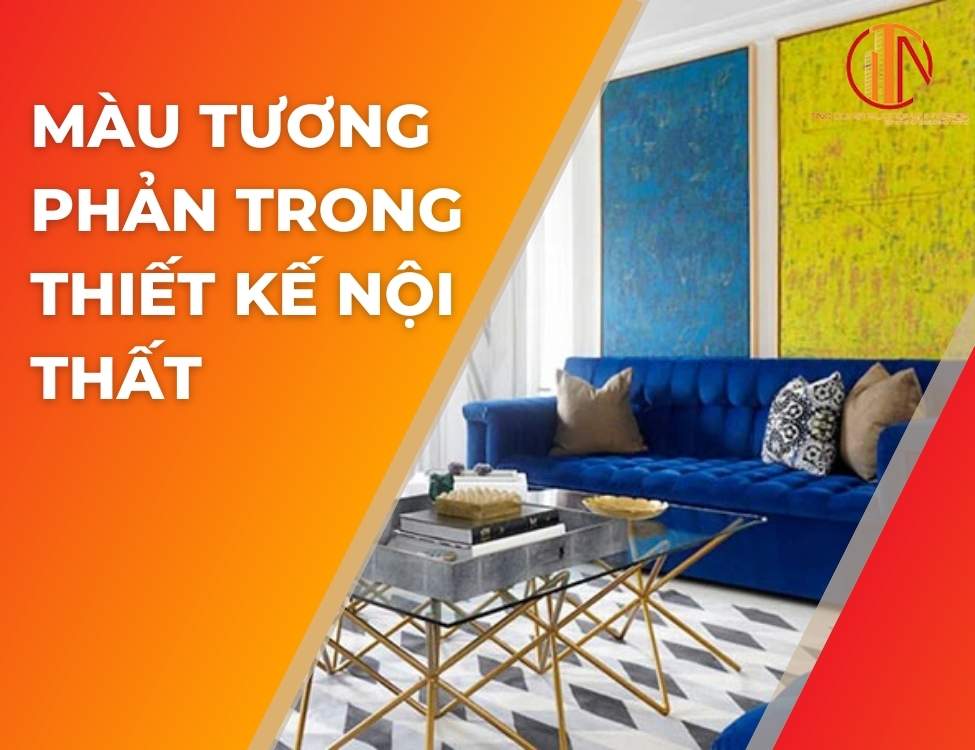 màu tương phản trong thiết kế nội thất