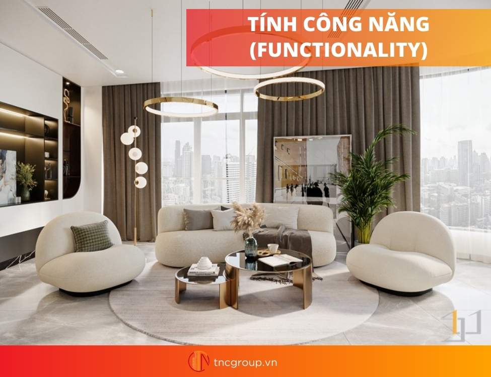 nguyên tắc thiết kế nội thất hiện đại