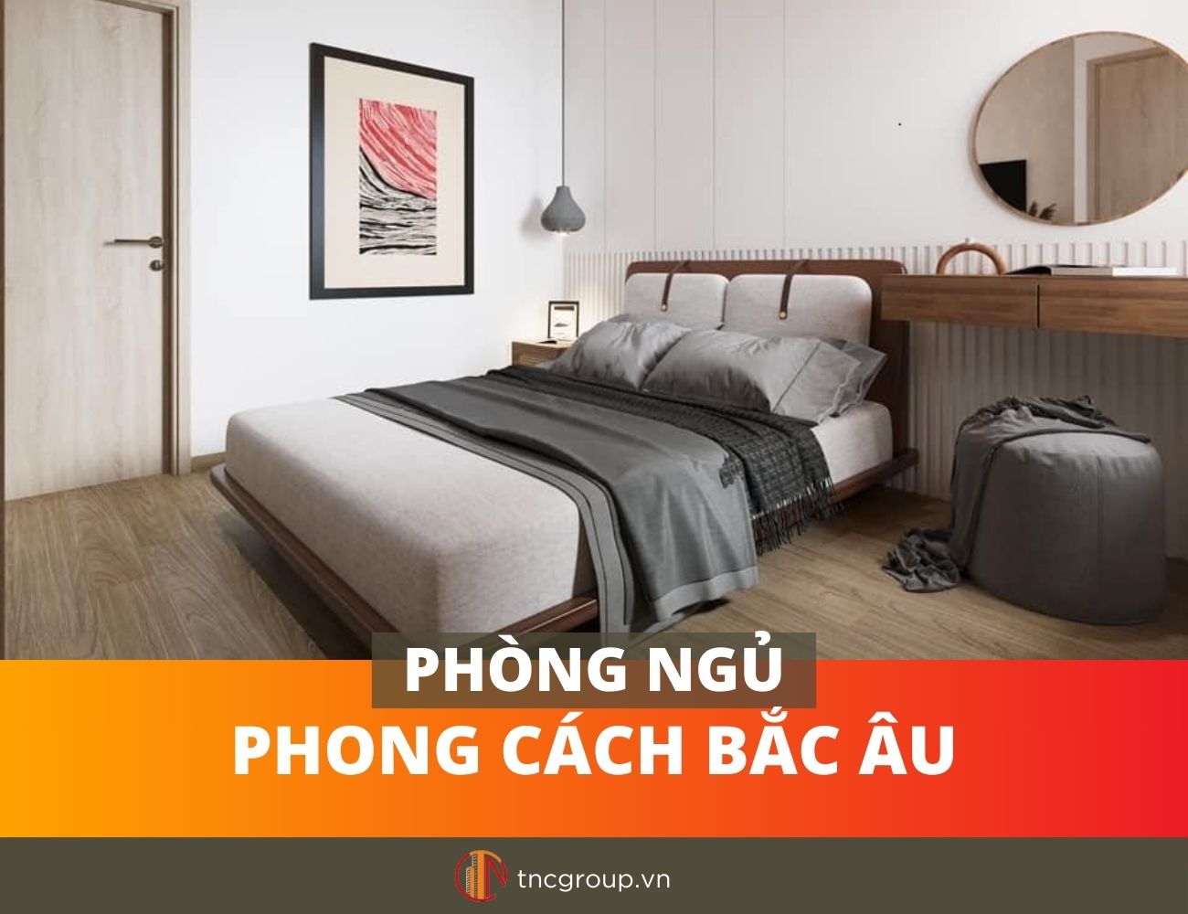 phòng ngủ phong cách nội thất Bắc Âu