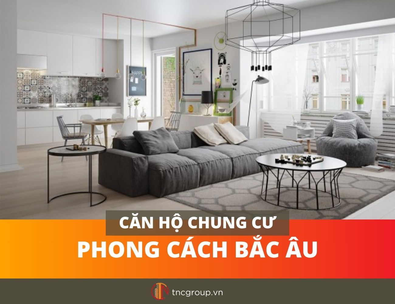 phong cách Scandinavian trong căn hộ chung cư