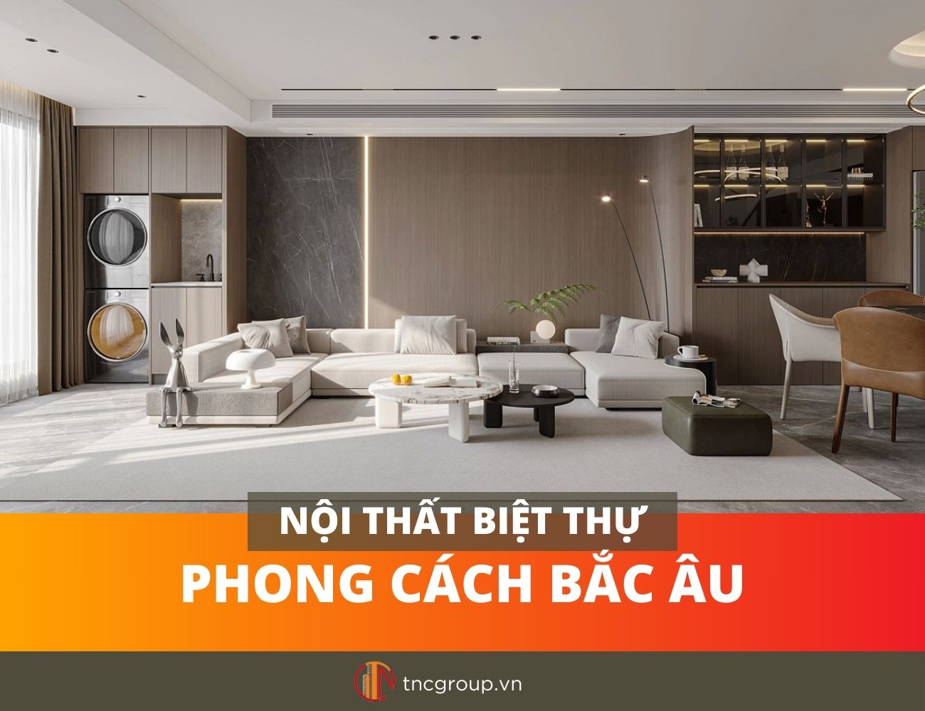 Phong cách Scandinavian trong biệt thự và nhà phố