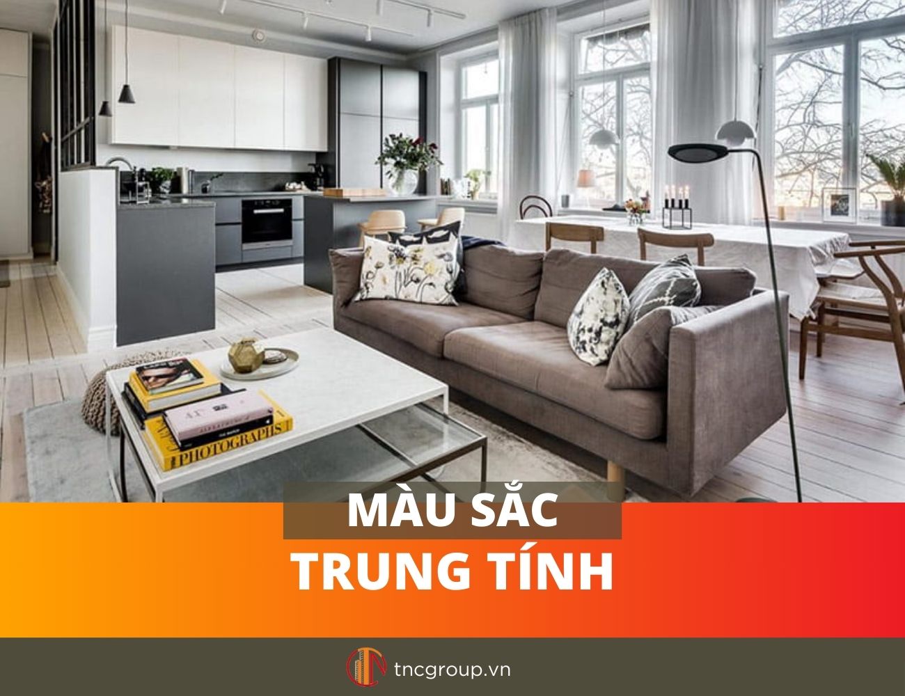 Màu sắc trung tính trong phong cách nội thất Scandinavian