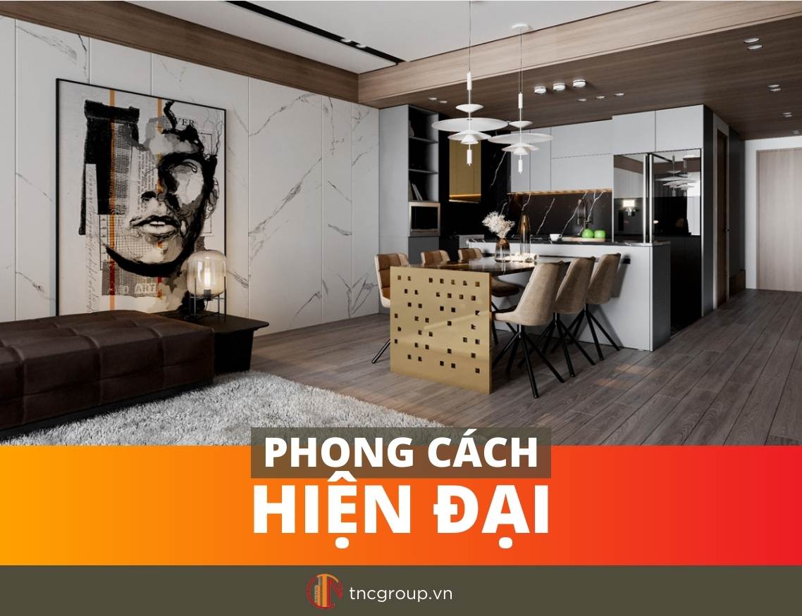 Phong cách thiết kế nội thất hiện đại