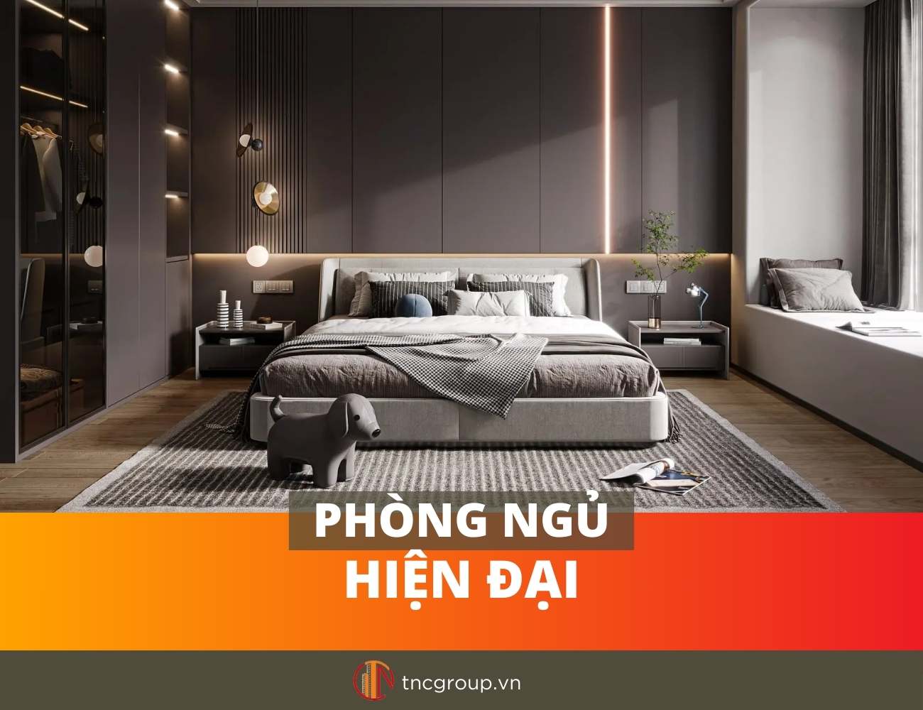 Thiết kế nội thất phòng ngủ hiện đại