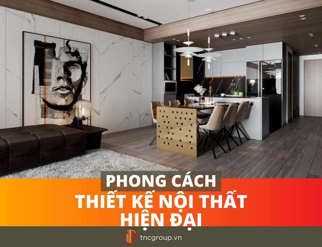 Phong cách thiết kế nội thất hiện đại