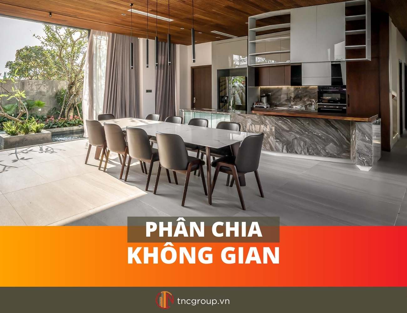 Phân chia không gian: không gian mở